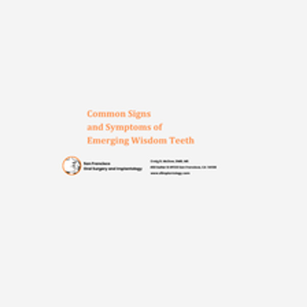 Common Signs and Symptoms of Emerging Wisdom Teeth Podcast | Health ...