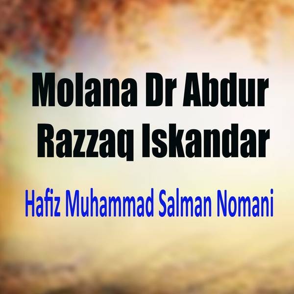 Molana Dr Abdur Razzaq Iskandar-hover