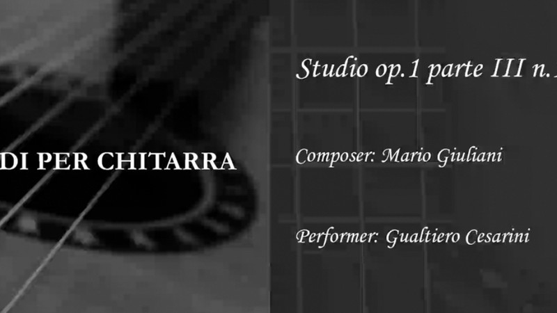 Studio op.1 parte III n.1