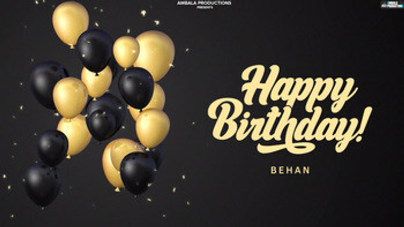 Happy Birthday Behan