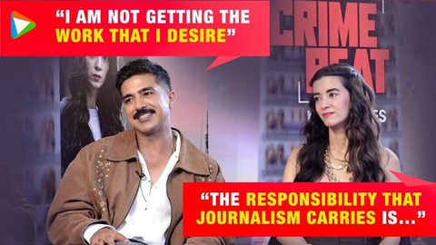 Saqib Saleem & Saba Azad on Journalism,‘Crime Beat’,Acting,Fake & Real Headlines