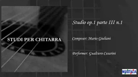Studio op.1 parte III n.1