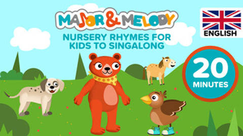 Nursery rhymes for kids to singalong 20 minute comic video / British English