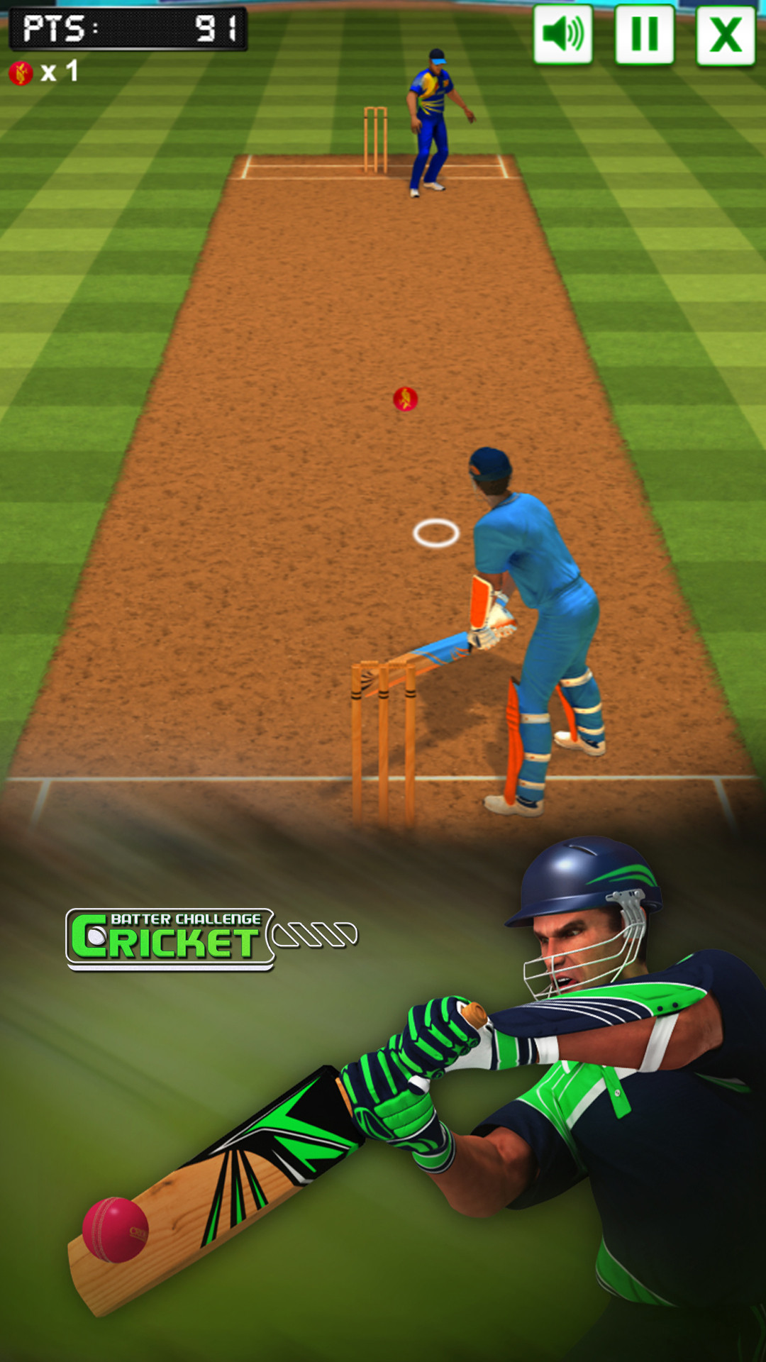 Play Cricket batter challenge 1